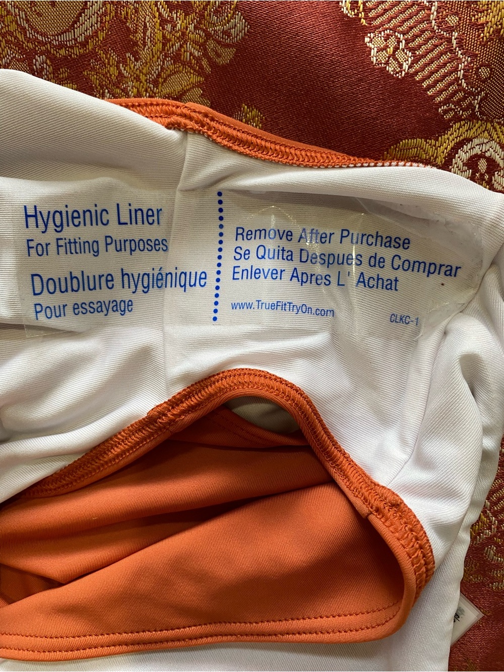 PINK Victoria's Secret Orange High-Rise Swim Bottoms - Picture 4 of 5